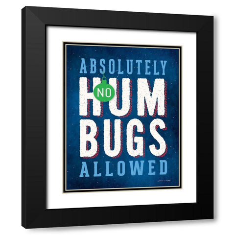 Humbug Black Modern Wood Framed Art Print with Double Matting by Marrott, Stephanie