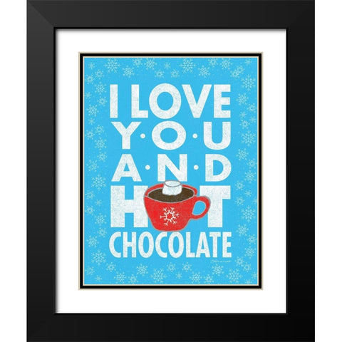 Chocolate Black Modern Wood Framed Art Print with Double Matting by Marrott, Stephanie