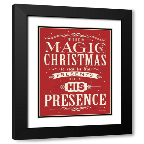 His Presence Black Modern Wood Framed Art Print with Double Matting by Marrott, Stephanie