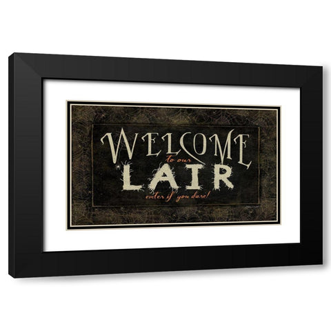 If You Dare Black Modern Wood Framed Art Print with Double Matting by Marrott, Stephanie