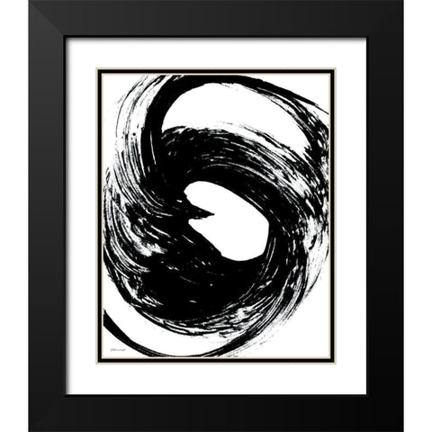 Around Black Modern Wood Framed Art Print with Double Matting by Marrott, Stephanie