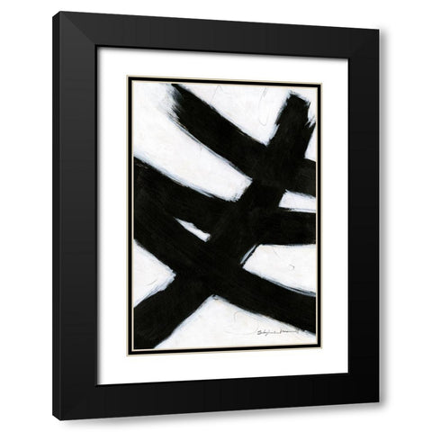 Shout Black Modern Wood Framed Art Print with Double Matting by Marrott, Stephanie