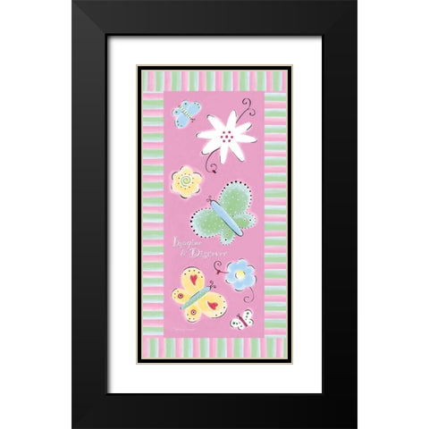 Imagine and Discover Black Modern Wood Framed Art Print with Double Matting by Marrott, Stephanie