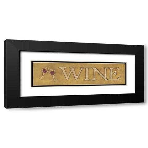 Wine Black Modern Wood Framed Art Print with Double Matting by Marrott, Stephanie