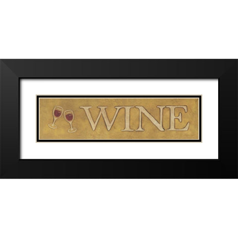 Wine Black Modern Wood Framed Art Print with Double Matting by Marrott, Stephanie