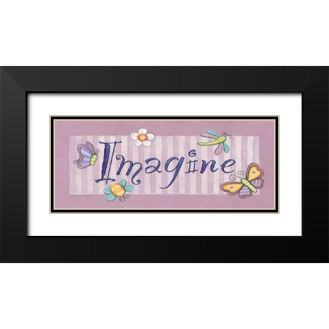 Imagine Black Modern Wood Framed Art Print with Double Matting by Marrott, Stephanie