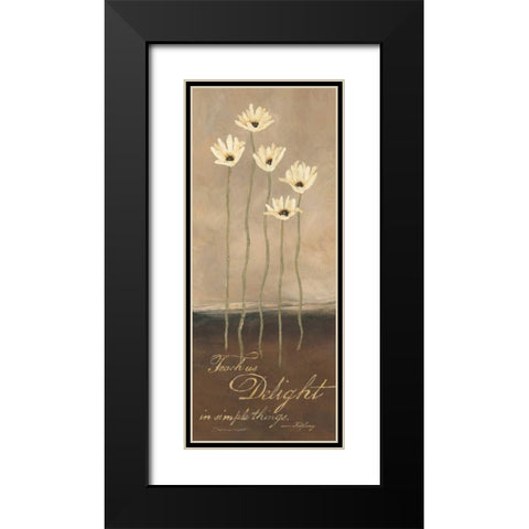 Delight Black Modern Wood Framed Art Print with Double Matting by Marrott, Stephanie