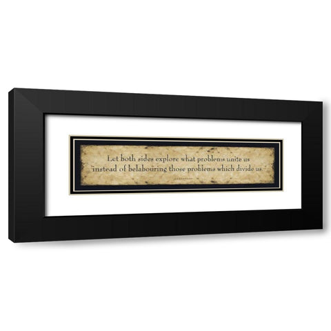 Let Both Sides Black Modern Wood Framed Art Print with Double Matting by Marrott, Stephanie