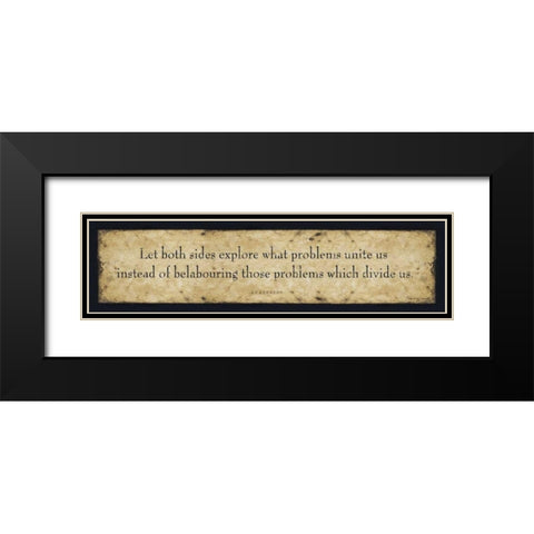 Let Both Sides Black Modern Wood Framed Art Print with Double Matting by Marrott, Stephanie