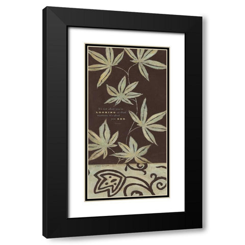Its What You See Black Modern Wood Framed Art Print with Double Matting by Marrott, Stephanie