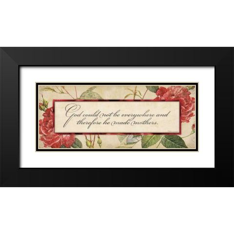 God Could Not Black Modern Wood Framed Art Print with Double Matting by Marrott, Stephanie