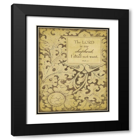 My Shepherd Black Modern Wood Framed Art Print with Double Matting by Marrott, Stephanie