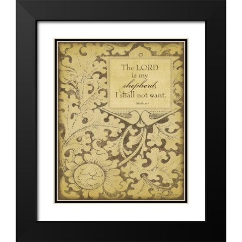 My Shepherd Black Modern Wood Framed Art Print with Double Matting by Marrott, Stephanie