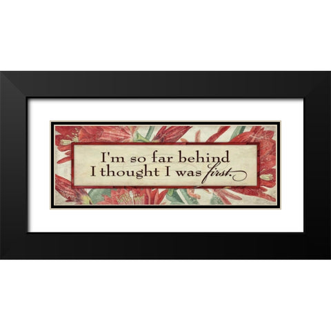 Im So Far Black Modern Wood Framed Art Print with Double Matting by Marrott, Stephanie