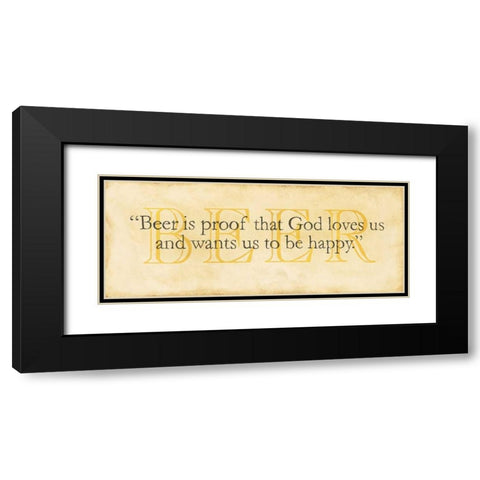 Beer Black Modern Wood Framed Art Print with Double Matting by Marrott, Stephanie