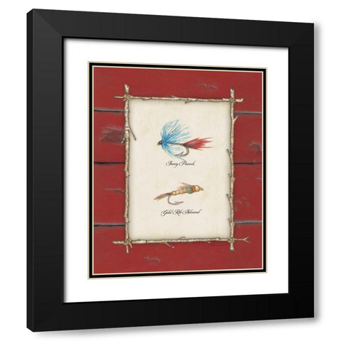 Fish Flies III Black Modern Wood Framed Art Print with Double Matting by Marrott, Stephanie