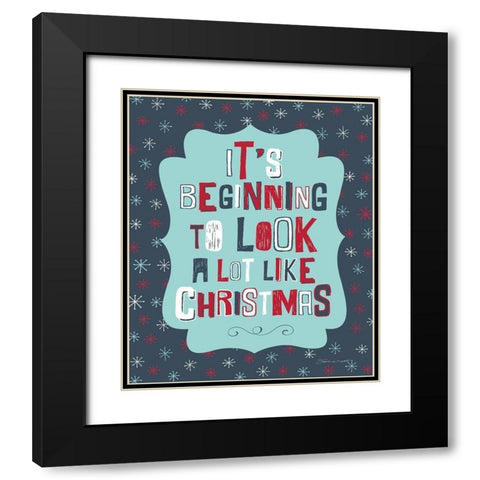 Look Like Black Modern Wood Framed Art Print with Double Matting by Marrott, Stephanie