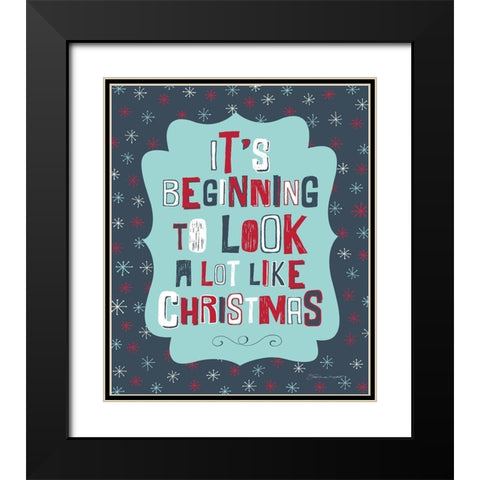 Look Like Black Modern Wood Framed Art Print with Double Matting by Marrott, Stephanie