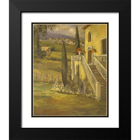 Latin Calm II Black Modern Wood Framed Art Print with Double Matting by Stevens, Allayn