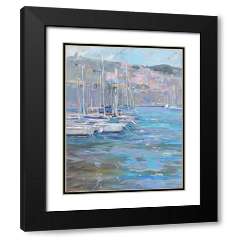 Marina Black Modern Wood Framed Art Print with Double Matting by Stevens, Allayn