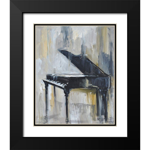Piano Gold Black Modern Wood Framed Art Print with Double Matting by Stevens, Allayn