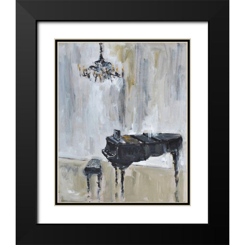 Baby Grand -3 Black Modern Wood Framed Art Print with Double Matting by Stevens, Allayn