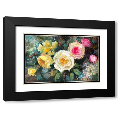 Still Life  4 Black Modern Wood Framed Art Print with Double Matting by Stevens, Allayn