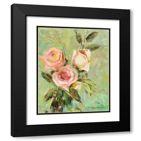 Still Life #9 Black Modern Wood Framed Art Print with Double Matting by Stevens, Allayn