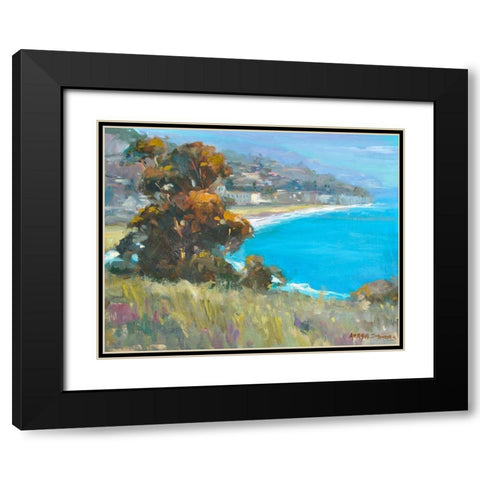 South Coastal Black Modern Wood Framed Art Print with Double Matting by Stevens, Allayn