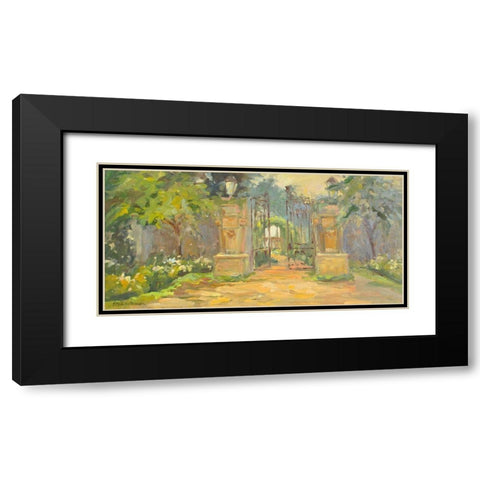 Villa Gates Black Modern Wood Framed Art Print with Double Matting by Stevens, Allayn