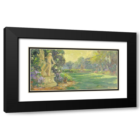 Lake Region Black Modern Wood Framed Art Print with Double Matting by Stevens, Allayn