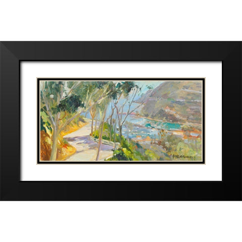 Coastal Drive Black Modern Wood Framed Art Print with Double Matting by Stevens, Allayn