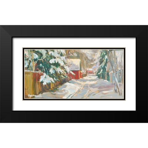 Neighborhood Drive #1 Black Modern Wood Framed Art Print with Double Matting by Stevens, Allayn