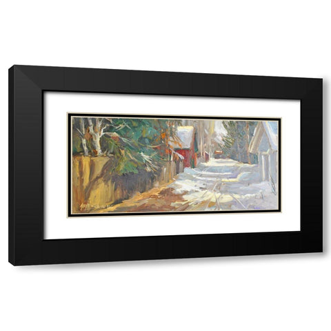 Neighborhood Drive #2 Black Modern Wood Framed Art Print with Double Matting by Stevens, Allayn