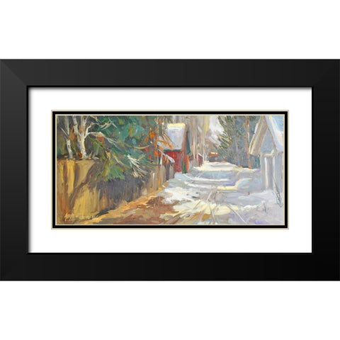 Neighborhood Drive #2 Black Modern Wood Framed Art Print with Double Matting by Stevens, Allayn