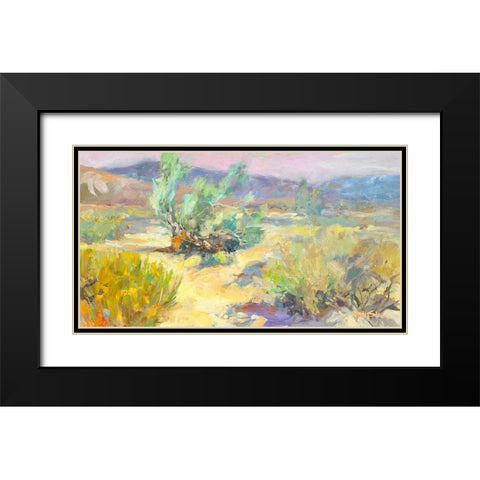Desert Garden Black Modern Wood Framed Art Print with Double Matting by Stevens, Allayn