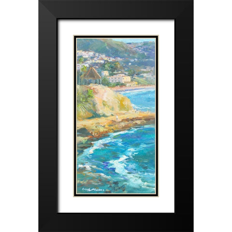 Afternoon Set Black Modern Wood Framed Art Print with Double Matting by Stevens, Allayn