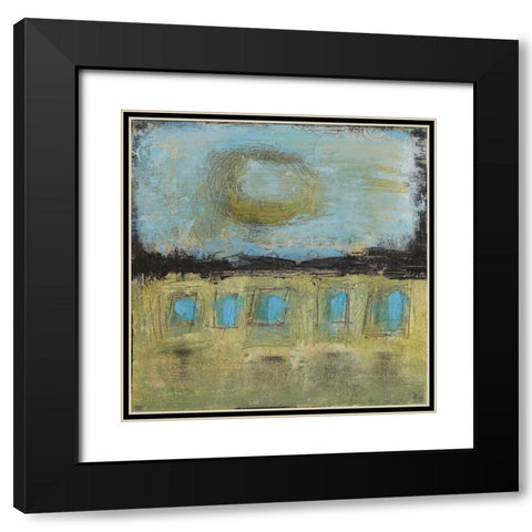 Reconnecting Black Modern Wood Framed Art Print with Double Matting by Bagnato, Judi