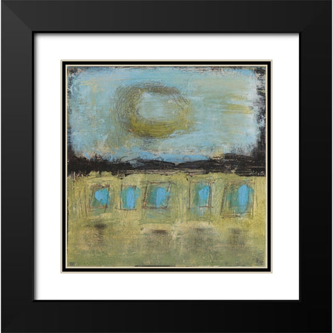 Reconnecting Black Modern Wood Framed Art Print with Double Matting by Bagnato, Judi