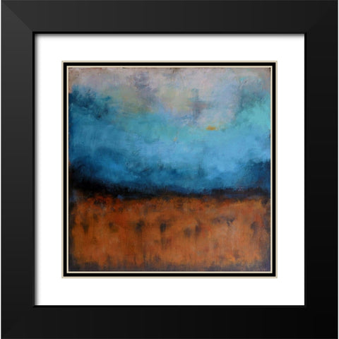 On Things Above Black Modern Wood Framed Art Print with Double Matting by Bagnato, Judi
