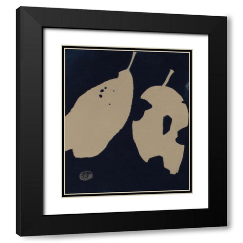 2 Alone Black Modern Wood Framed Art Print with Double Matting by Blue