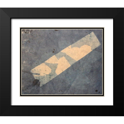 Column Black Modern Wood Framed Art Print with Double Matting by Blue