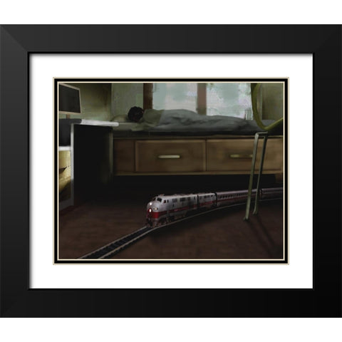 Express Black Modern Wood Framed Art Print with Double Matting by Dean, Bruce