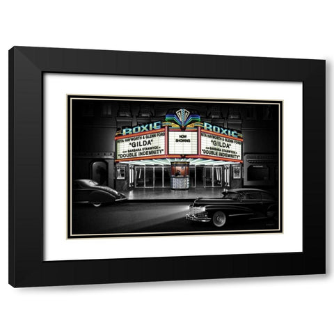 Roxie Black Modern Wood Framed Art Print with Double Matting by Flint, Helen