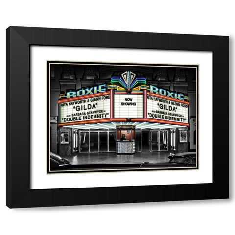 Roxie Black Modern Wood Framed Art Print with Double Matting by Flint, Helen