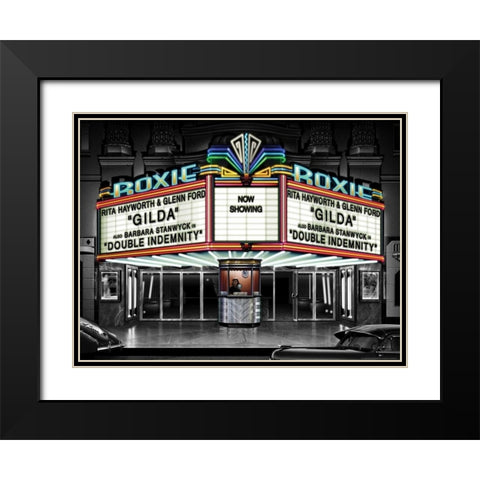 Roxie Black Modern Wood Framed Art Print with Double Matting by Flint, Helen