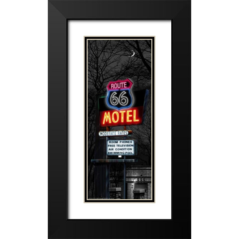 No Tell Motel Black Modern Wood Framed Art Print with Double Matting by Flint, Helen