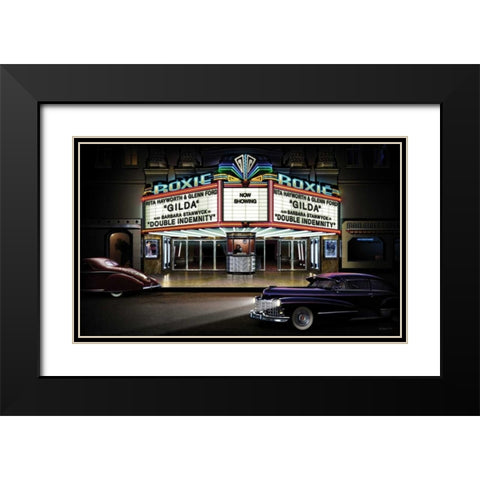 Roxie Picture Black Modern Wood Framed Art Print with Double Matting by Flint, Helen
