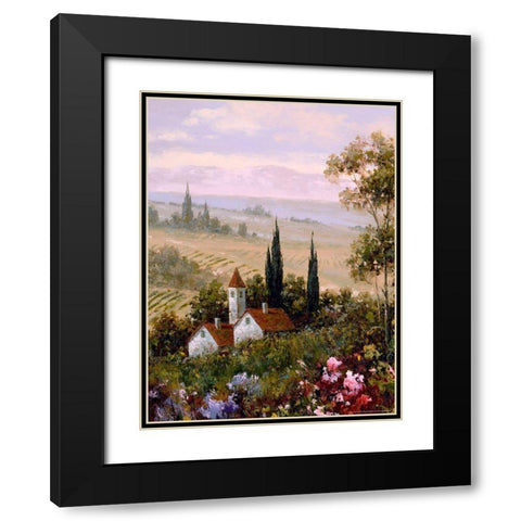 Country Comfort 1 Black Modern Wood Framed Art Print with Double Matting by Gaul, Charles