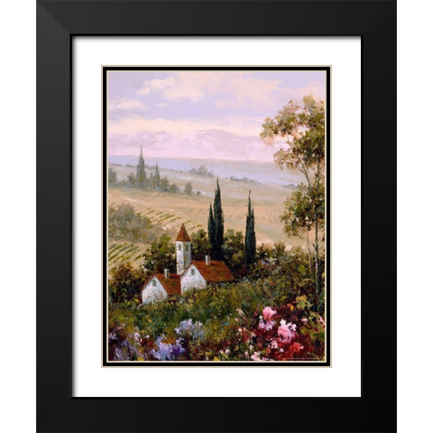 Country Comfort 1 Black Modern Wood Framed Art Print with Double Matting by Gaul, Charles